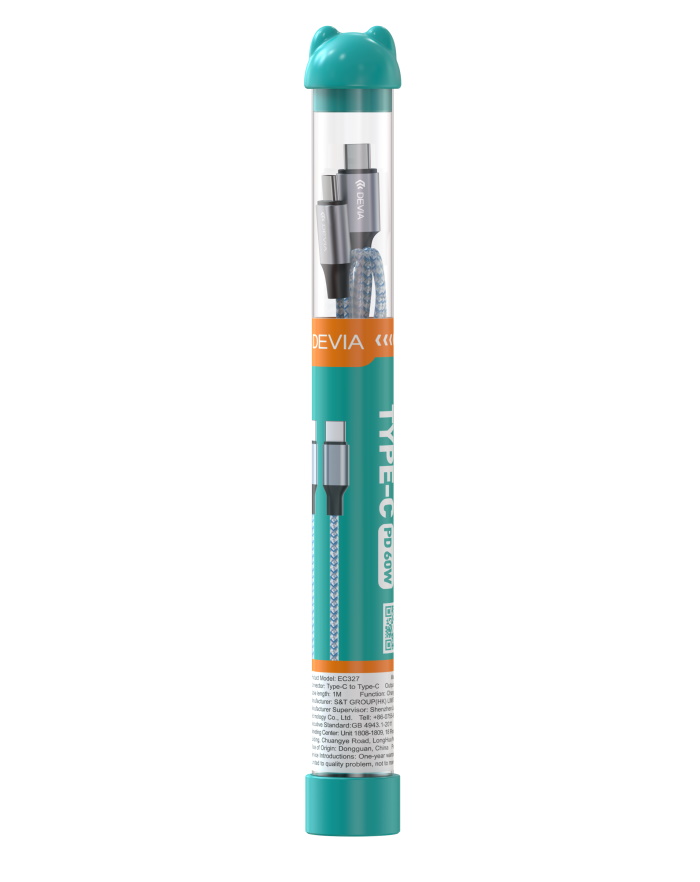 Cavo Bubble Tipo-C - C 3A 60W Per carica rapida PD Nero